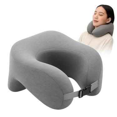 Imagem de Travesseiro de Pescoço para Viagem; travesseiro de viagem; travesseiro pescoço preenchivel; almofada de pescoço para viagem; almofada de pescoço adulto; Ideal para viajar.