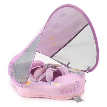 Imagem de Baby Pool Float GENTEACO Mambobaby com dossel removível 3-24M