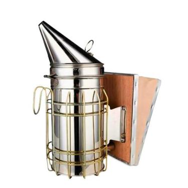 Imagem de Defumador De Apicultura Galvanizado Fumegador Fumigador 28,5cm - Genér
