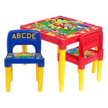 Imagem de Mesinha Infantil de Atividades Turma da Mônica Colorida - Tritec