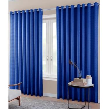 Imagem de Cortina de Voil Xadrez com Forro Blackout 2,30m x 2,80m, tabaco, Bloqueia 100% da Luz Solar e Raios UV, Protege Móveis e Pisos, Design Elegante e Sofisticado – MC Cortinas