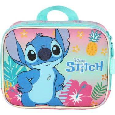 Imagem de Lancheira Térmica, Luxcel, Stitch, Mão e Costa, Rosa