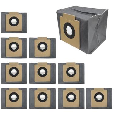 Imagem de Pacote com 10 sacos de pó X8 Pro compatíveis com aspirador de pó Eufy X8/X10 Pro, sacos de substituição para aspirador de pó de grande capacidade