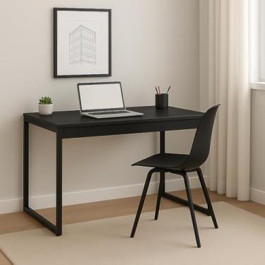 Imagem de Mesa de Escritório Moderna Preta com Design Minimalista - Home Office 90cm