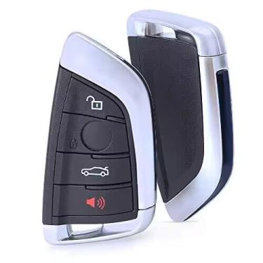 Imagem de Porta-chaves sem chave Keymall para carro com 4 botões de substituição para BMW X1 X4 X5 X6 2014-2018 NBGIDGNG1, apenas uma capa vazia