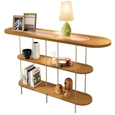 Imagem de Aparador Para Sala De Estar Orgânico Industrial Friesen B01 Cinamomo -