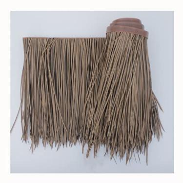 Imagem de Telhado de palha sintética, cobertura de guarda-chuva de rolo de palha artificial mini bar teto pátio guarda-sol, rolos de palha para tiki bar jardim pátio cerca decoração de festa de longa duração