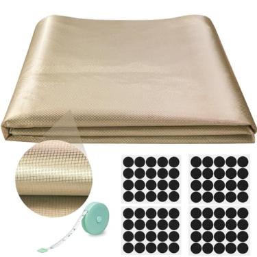 Imagem de Tecido Faraday 109 cm L × 236" C, Material Condutor de Grau Militar Tecido Faraday para Proteção RFID, EMF, Bloqueia WiFi GPS Sinais Eletromagnéticos