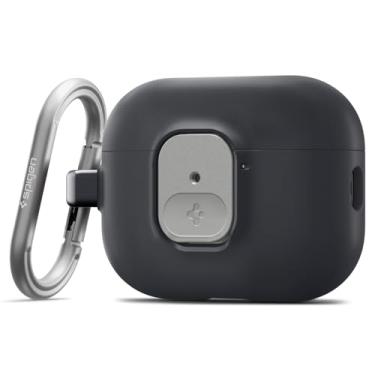 Imagem de Spigen Capa para AirPods Pro 3, Nano Pop compatível com AirPods Pro 3ª geração (2025), clipe de bloqueio seguro embutido - preto gergelim