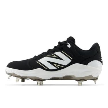 Imagem de New Balance Fresh Foam X 3000 V7 Tênis de beisebol masculino, Preto/branco, 10 Wide
