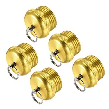 Imagem de Copo de extremidade de vara de pesca de 16,5 mm de diâmetro, 5 peças de protetor banhado a cobre para reparo de construção de varas