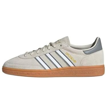 Imagem de adidas Tênis masculino Alumin/Ftwwht/Grethr Handball Spezial Collegiate greenCloud Chalk Branco 36 EUA, Preto, 12 Wide