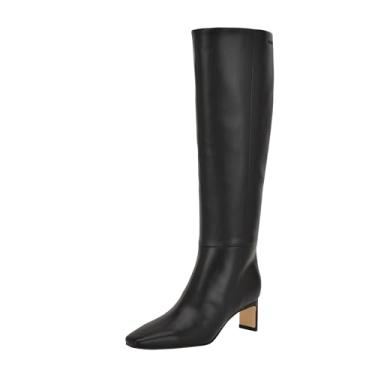 Imagem de Calvin Klein Bota de cano alto feminina Caterine, Preto 004, 34