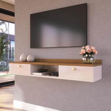 Imagem de Rack e Penteadeira Suspenso - JM3 Moveis (Off White/Nature)