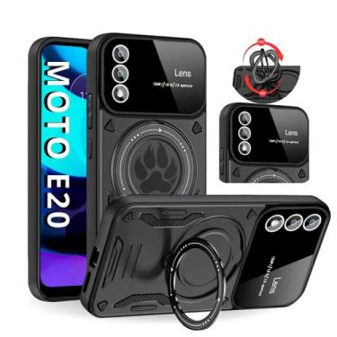 Imagem de Capa Capinha Armor Militar Anti Impacto P/ MOTO E20 - Protetora - Cham