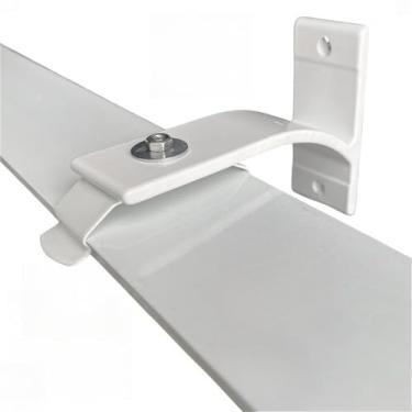 Imagem de Trilho Duplo Cortina Wave Kit Instalação Parede Deslizante - 1,0m até 5,0m,varao cortina(1,0M - BARRA INTEIRA,BRANCO)