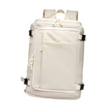 Imagem de Vaveren Mochila de viagem para laptop, mochila esportiva multifuncional para caminhadas e acampamento, Branco