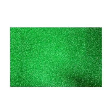 Imagem de Eva Com Glitter 5 Folhas 40X60Cm Artesanato - Prata Festas (Verde)