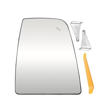 Imagem de TIKSCIENCE Vidro retrovisor lado direito do passageiro compatível com Transit 150 250 350 2020-2023 Substituir LK4Z-17682-A LK4Z17682A, vidro do espelho superior com monitoramento de ponto cego