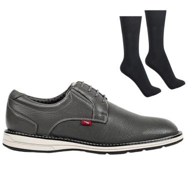 Imagem de Kit Sapato Ferracini Kingston Masculino + Par de Meia