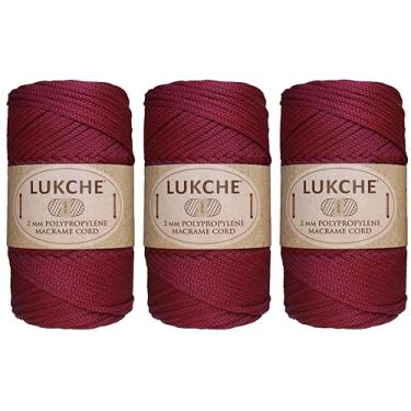 Imagem de Cordão de macramê de poliéster 2 mm x 125 jardas, corda de macramê premium 100% polipropileno, fio colorido, bolsa de macramê de crochê para cabides de parede, bolsas, placas inferiores, tapetes