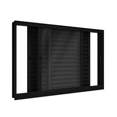 Imagem de Veneziana 3 Folhas Alumínio Branco ou Preto Linha 25 Suprema - Jaguar 