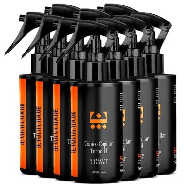 Imagem de Kit 10 Tônico Crescimento Capilar E Antiqueda Turbodil 100Ml