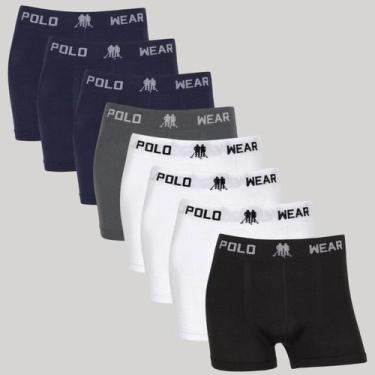 Imagem de Kit 8 Cueca Boxer Masculino Polo Wear Confortável Sem Costura, Sortido