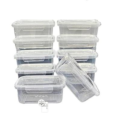Imagem de Kit 10 Marmita Potes 750ml com Travas Laterais BPA FREE - Alimentos organizadores de congelador