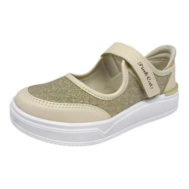 Imagem de Tenis Infantil Menina Colorido Slip On Brilho Pink Cats