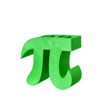 Imagem de Porta-canetas Pi Symbol Plastic Green para mesa