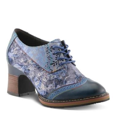 Imagem de Spring Step L'Artiste Sapato Oxford feminino Caden, Azul-marinho multi, 7.5-8
