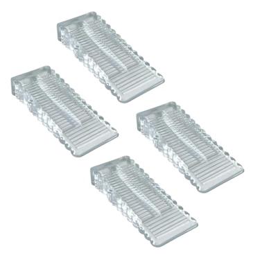 Imagem de Segura Porta Flexível e Transparente - Cunha de Silicone para Travar Portas com Discreção(4)