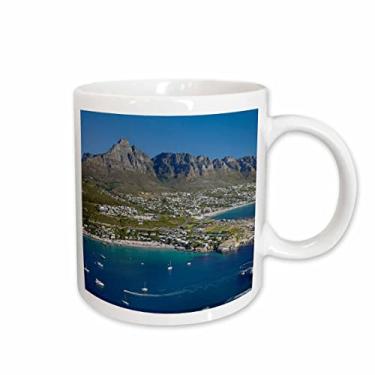 Imagem de 3dRose Clifton Beach and Camps Bay, Table Mountain, Cidade do Cabo, África do Sul. Caneca de 325 ml