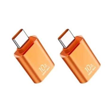 Imagem de Adaptador USB-C Para USB Fêmea 10A De Carregamento Rápido OTG Para Mac
