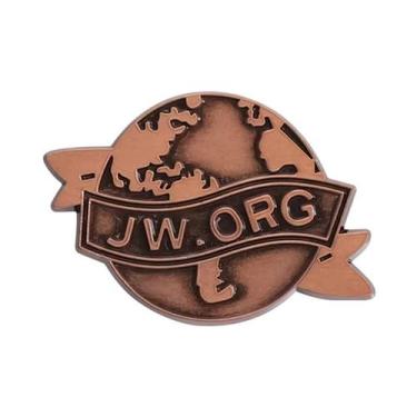 Imagem de Broche De Esmalte Retro Preto Com Tema Da Terra E Testemunha De Jeová,