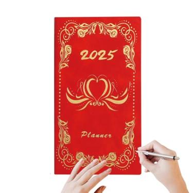 Imagem de Planejador Diário 2025,Planejador Diário - Livros portáteis do plano da agenda 2025 | Bloco de notas de programação diária, planejador semanal e mensal, livro de escrita, planejador acadêmico para mat