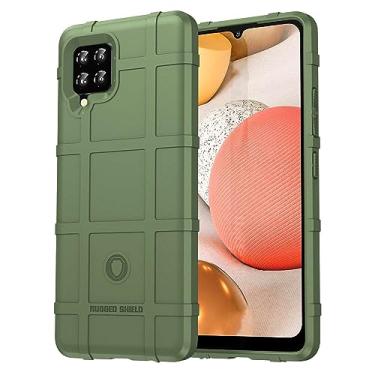 Imagem de IDEWEI Capa para Samsung Galaxy A42 5G, fibra de carbono refinada, anti-queda, anti-impressões digitais, proteção integral. A capa do telemóvel é compatível com Samsung Galaxy A42 5G