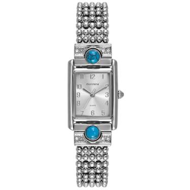 Imagem de Mondaine Relógio Feminino Mondaine Prata Metal Quadrado