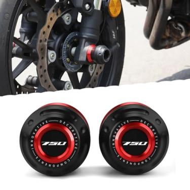 Imagem de Super Vici Motocicleta 2025 CB750 Garfo Sliders Apto Para CB750-2023 2024 2025 Todo o Ano Roda Eixo Quadro Sliders 2023 CB750 Proteção de Roda 2025 CB750 Accessoris 2024 CB750 Accessoris 2025 Vermelho