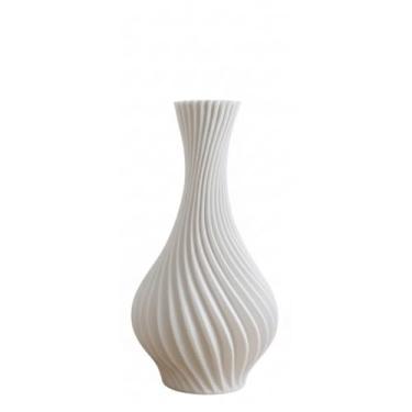 Imagem de Vaso Decorativo em Espiral para Sala, Quarto e Escritório – Design Moderno com Impressão 3D, Ideal para Flores Artificiais(1 - Vaso 15cm)