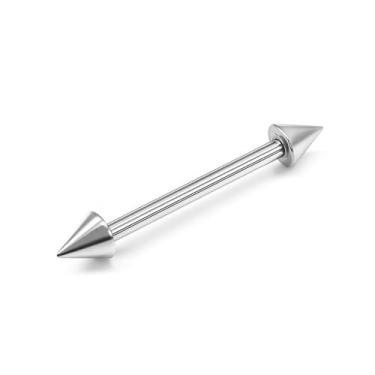 Imagem de Piercing Reto Microbell 1.6mm Aço Cirúrgico Spike - M2 Piercing, 14mm