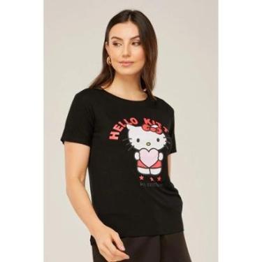 Imagem de Camiseta Tshirt D Bell Outlet Fashion Vibes Preta-Feminino