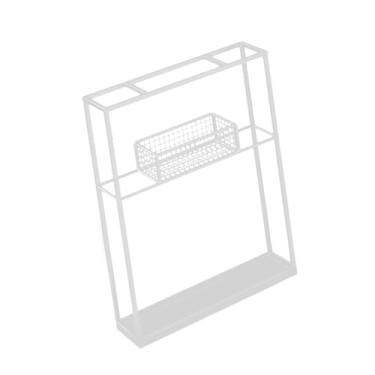 Imagem de menolana Suporte para raquetes de badminton, prateleiras de exposição para raquetes de badminton, acessórios de ferro multiuso, suporte para de tênis para, Branco