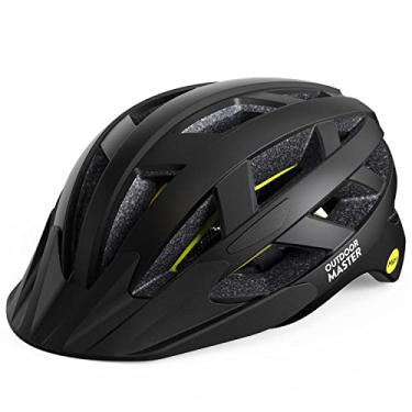 Imagem de OutdoorMaster Capacete de ciclismo recreativo adulto MIPS - preto carbono, G