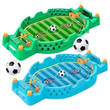 Imagem de Brinquedo Mini Jogo Futebol de Mesa Manual Pequeno Infantil Interativo