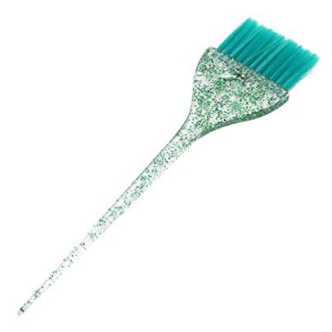 Imagem de Yinhing Escova de Tintura de Cabelo Com Alça Brilhante para Coloração de Cabelo Profissional Acessório Requintado de Barbearia Aumente Sua Criatividade Com Fácil Aplicação e para Uso Doméstico e Profissionais de Salão de Beleza (Verde)