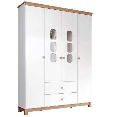 Imagem de Guarda Roupa Infantil 4 Portas 150 cm Aconchego Henn