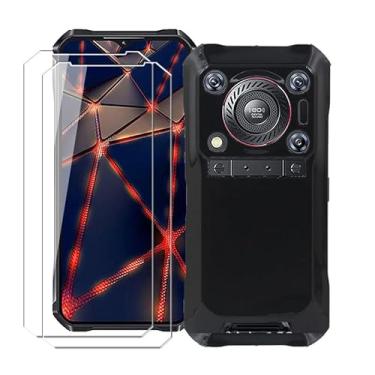 Imagem de WDMYLFTW Capa para Oukitel WP33 Pro + [2 unidades] Película protetora de tela de vidro temperado - Capa protetora de TPU TPU à prova de choque de silicone transparente macia e flexível para Oukitel
