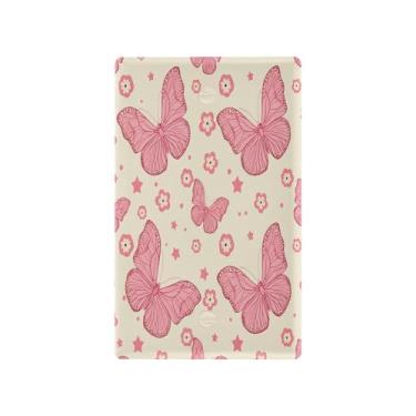 Imagem de Wassud Butterflies Cute Light Switch Cover Plate Decorative Outlet Covers Placa de parede para tomadas elétricas em branco 4,53 x 2,76 polegadas